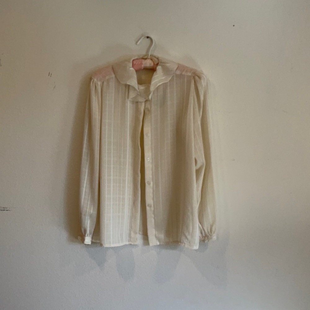 Vintage off-white blouse